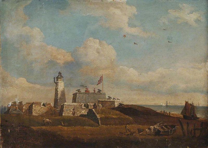 John Berney Ladbrooke Southsea Castle oil painting picture